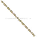 925 Silver Casting Bracelet/with Miracle Cutting in Gold Color Fashion Jewelry